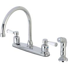 Taps Kingston Brass Paris 8-Inch Centerset Kitchen Faucet Polished Chrome