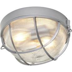 Silver Ceiling Flush Lights Elstead Lighting Marina 2 Ceiling Flush Light