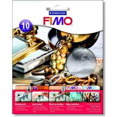 Argent Pâtes Polymères Staedtler Fimo Leaf Metal, 10 Sheets in Cardboard Envelope 8781 Silver