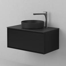 INR Tvättställsskåp INR AIR Wood 80,Black Oak, Helfront