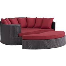 Modular Sofa modway Convene Collection EEI-2176-EXP-RED Modular Sofa