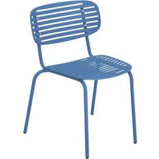 Emu Chaise Empilable Mom Bleu Acier Verni Designer Florent Coirier