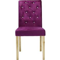 LPD Paris Velvet Diamante Kitchen Chair