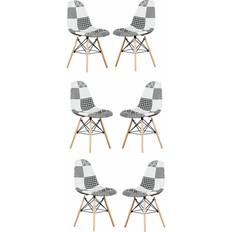 Multicoloured Kitchen Chairs Life Interiors Chrono Patchwork Eiffel Kitchen Chair