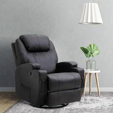 Black Armchairs Homcom 8-Point Massage Armchair