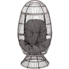 Gray Outdoor Hanging Chairs Christopher Knight Home Pintan Wicker Egg