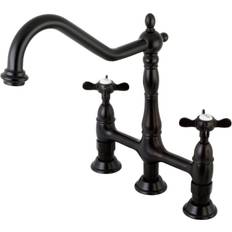 Kingston Brass KS1275BEXBS 8 Inch Centerset Kitchen Faucet Bronze