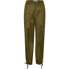 Bukser Gestuz Karla HW Cargo Pants Military Olive