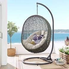 Outdoor Hanging Chairs modway Hide Collection EEI-2273-WHI-WHI