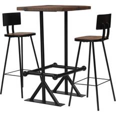 vidaXL Bar-Set 3-tlg. Bargruppe, 1 Tisch einschl. 2 Stühle