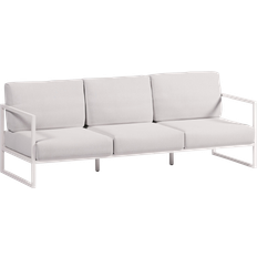 Kave Home Udesofaer & Bænke Kave Home Udendørs 3-Personers H85x225x85 cm Aluminium Hvid Sofa