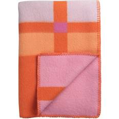 Orange Sengetæpper Røros Tweed Uldplaid City Sengetæppe Orange (200x)
