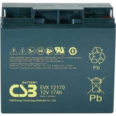 12v 17ah batterier CSB Battery EVX12170 Blybatteri 12 V 17 Ah B.