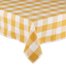 Cloths & Tissues Design Imports Buffalo Check 84" Tablecloth Red, Pink, Gold, Yellow, White, Green (213.36x152.4cm)