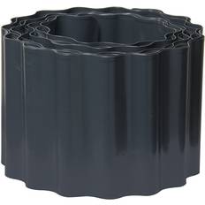 Bellissa Metall Rasenkantenband Welle Anthrazit 500x14 cm