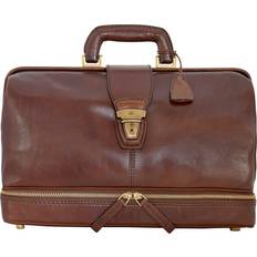 Uomo Cartelle The Bridge Borsa Medico Marrone/oro 06811501.14 Spedizione Gratuita