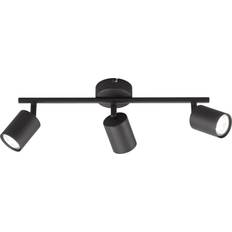 FISCHER & HONSEL Vano LED-loftspot, sort, 3 Spotlight