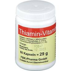 Thiamin b1 Vaniplan Pharma Thiamin Kapseln Vitamin B1 60 St