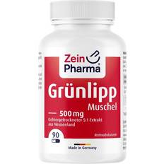 Grønlæbet musling Zein Pharma Grønlæbet Musling 500 mg 90 Kapsler 90 stk