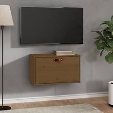 vidaXL Pensile Marrone Miele 60x30x35 cm In Legno Massello di Pino Mobile a Parete