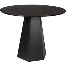 Zuiver Pilar 100 cm Pedestal Black Dining Table