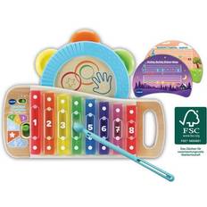 Spielzeugxylophone Vtech Interaktives Holz-Xylofon mit Tamburin