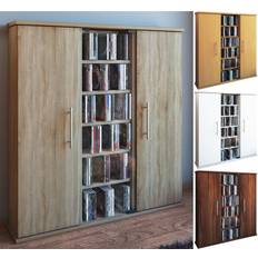 Braun Möbel VCM Holz CD Bücherregal