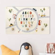 Ganchos y Perchas Porte-manteau Enfant Alphabet Rond-point