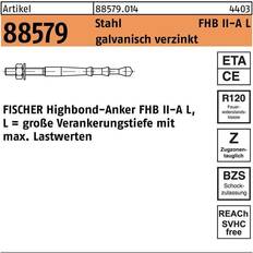 Byggematerialer Fischer FHB II-A L M16 Highbond-ankerstang 190