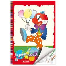 Plastique Livres de Coloriage Herlitz Clown Malbuch