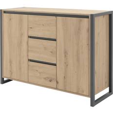 Buffet Industriel 2 Portes 3 Tiroirs L120 cm Commode