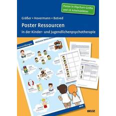 Plakate & Poster Ressourcen in der Kinder- Jugendlichenpsychotherapie: Mit 10 Arbeitsblättern Sammelmappe. Format