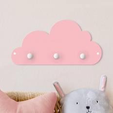 Camere per bambini Porte-manteau Enfant Petit Nuage Rose