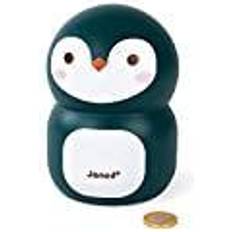 Træ Sparebøsser Børneværelse Janod Janod Penguin Wooden Children’s Money Box 5.9 inch