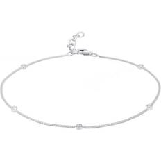 Elli Charms & Anhänger Elli Fußschmuck Sommer Kristalle 925 Sterling Silber Silber 1010908627