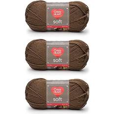 Red Heart Red Heart Mjukt garn, 3-pack, rostat 3 st