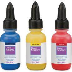 Red Polymer Clay Sculpey Polyform Liquid Multi Pack Primary 3pc