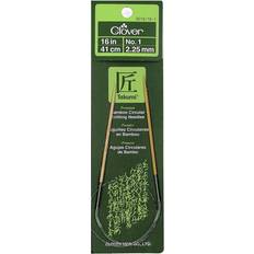 Clover Takumi Bamboo Circular Knitting Needles 16"-Size 1/2.25mm