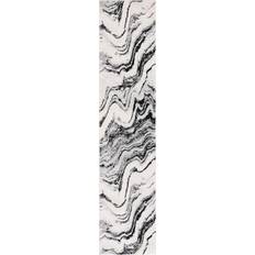 Abstract black and white rug Safavieh Tulum Brynn Abstract Black, White