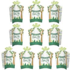 Green Table Cloths Family Tree Reunion Table Decor Party Fold & Flare Centerpieces 10 Ct Green