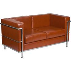 Leathers Sofas Flash Furniture HERCULES Regal ZB-REGAL-810-2-LS-COG-GG Love Sofa