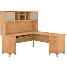 Maple l shaped desk Bush Somerset 72W Writing Desk