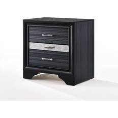 Black Bedside Tables Acme Naima Nightstand Bedside Table