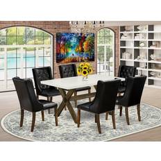 East West Furniture X-Style Collection X726FO749-7 Dining Set