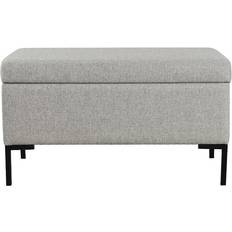 Gray Storage Benches HomePop 17.5 Medium Modern Storage Bench