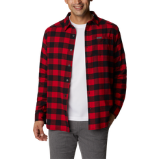 Columbia Men Shirts Columbia Men's Cornell Woods Long Sleeve Shirt Button - Red