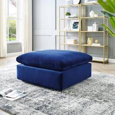 Blue chair and ottoman modway Commix Navy Down Filled Bean Bag