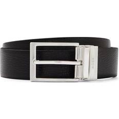 HUGO BOSS Cinture HUGO BOSS Ceinture Ajustable À Boucle En Cuir Grainé - Black