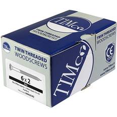 Building Materials Timco Twin Thread Zinc Countersunk 11/4 Qty 200