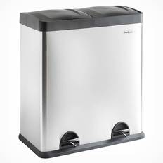 VonHaus Recycling Pedal Bin with Double Compartments 15.85gal